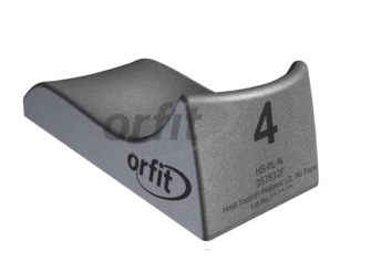 Apoio de cabeça em polietileno, modelo 4 (tamanho B) sem apoio lateral